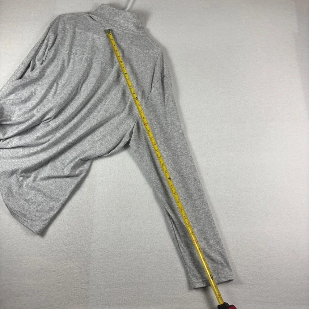 Champion‎ Turks & Caicos Quarter Zip Pullover Mens 2XL Gray Heather Long Sleeve